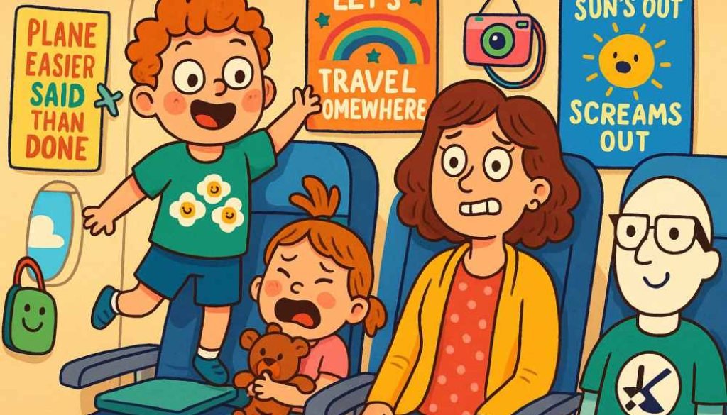 Day or night Flight with kids?