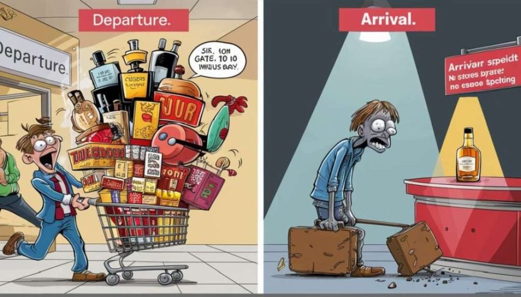 Duty Free Shopping: Is It Better on Departure or Arrival? made with ai