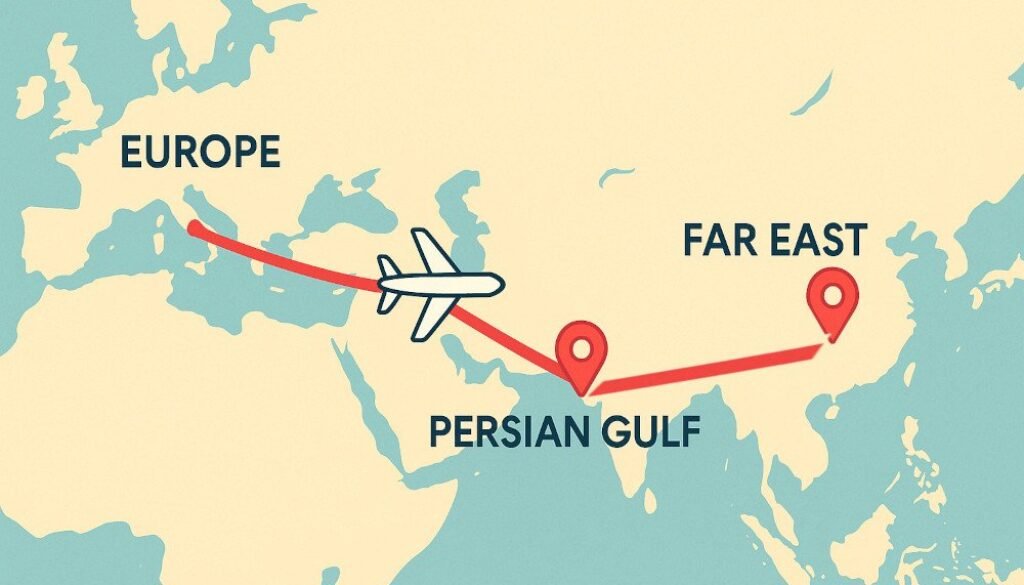 The Best Hubs for Flights from Europe and the Americas to the Far East